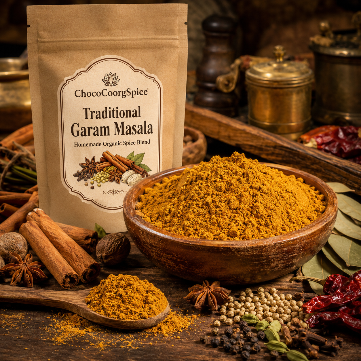 Coorg Special Organic Garam Masala  - Coorg Spices - Garam Masala Powder